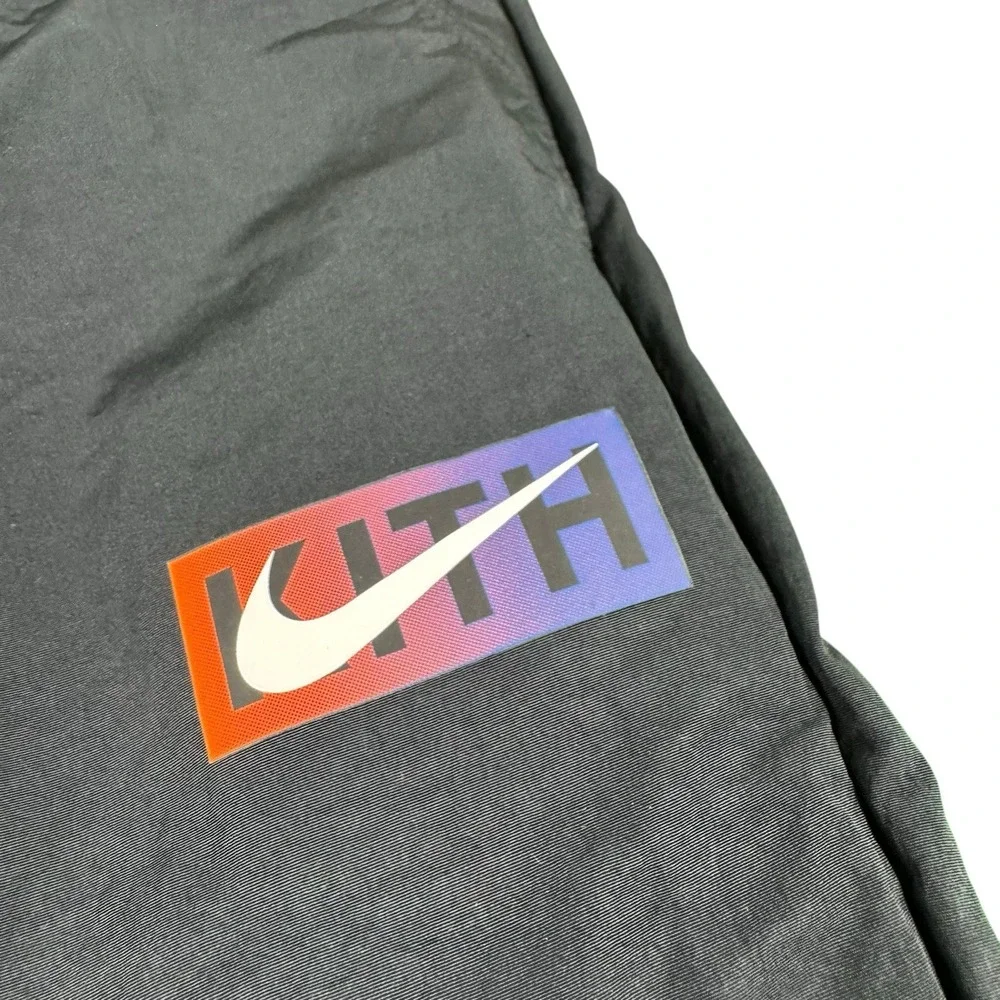 Nike X NBA X KITH Black Swoosh Mens Track Pants Size Small CZ1802-010 NEW